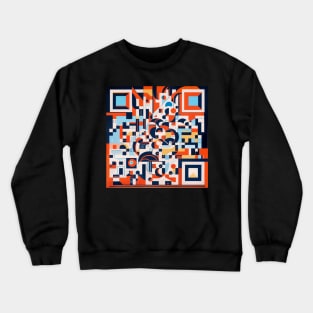 RickRoll QR Code Abstract Painting T-Shirt Crewneck Sweatshirt